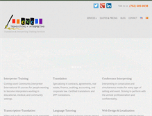 Tablet Screenshot of exetranslations.com